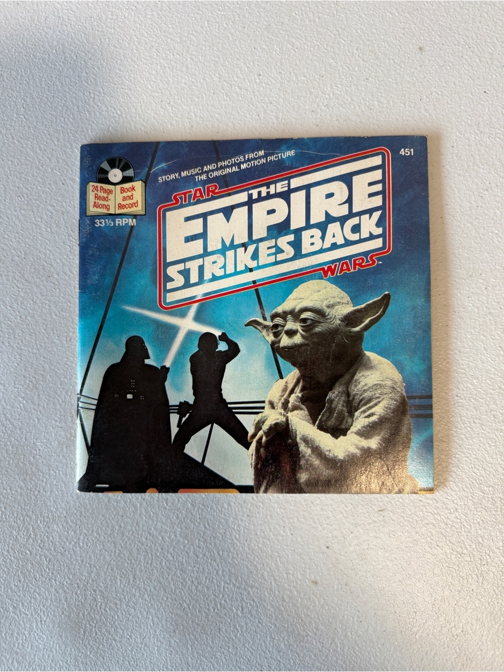 Star Wars The Empire Strikes Back Vinyl Record Blue White Black